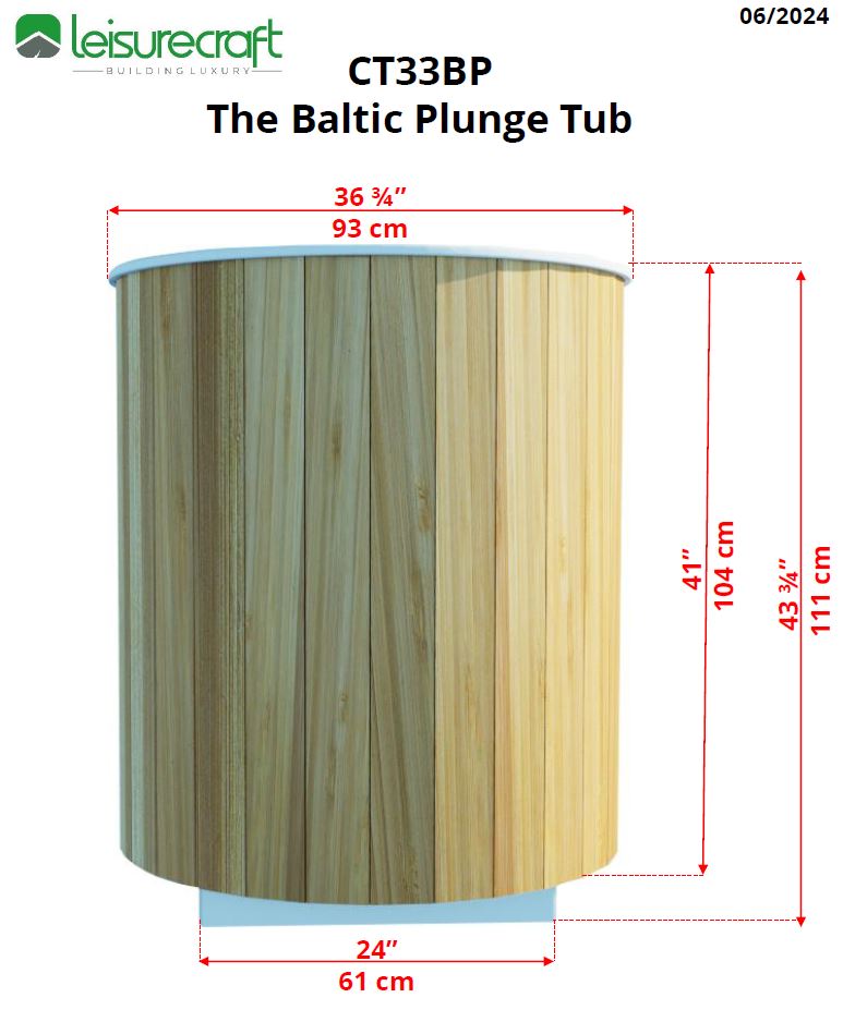 Dundalk LeisureCraft Baltic Cold Plunge Tub  CT33BP