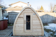 Dundalk LeisureCraft Canadian Timber Mini Pod Sauna (3-4 Person) - CTC77MW