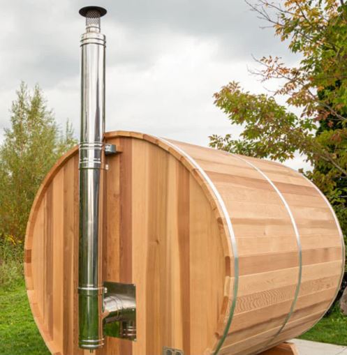 Dundalk Leisurecraft Canadian Timber Harmony 3-4 Person Barrel Sauna – CTC22W