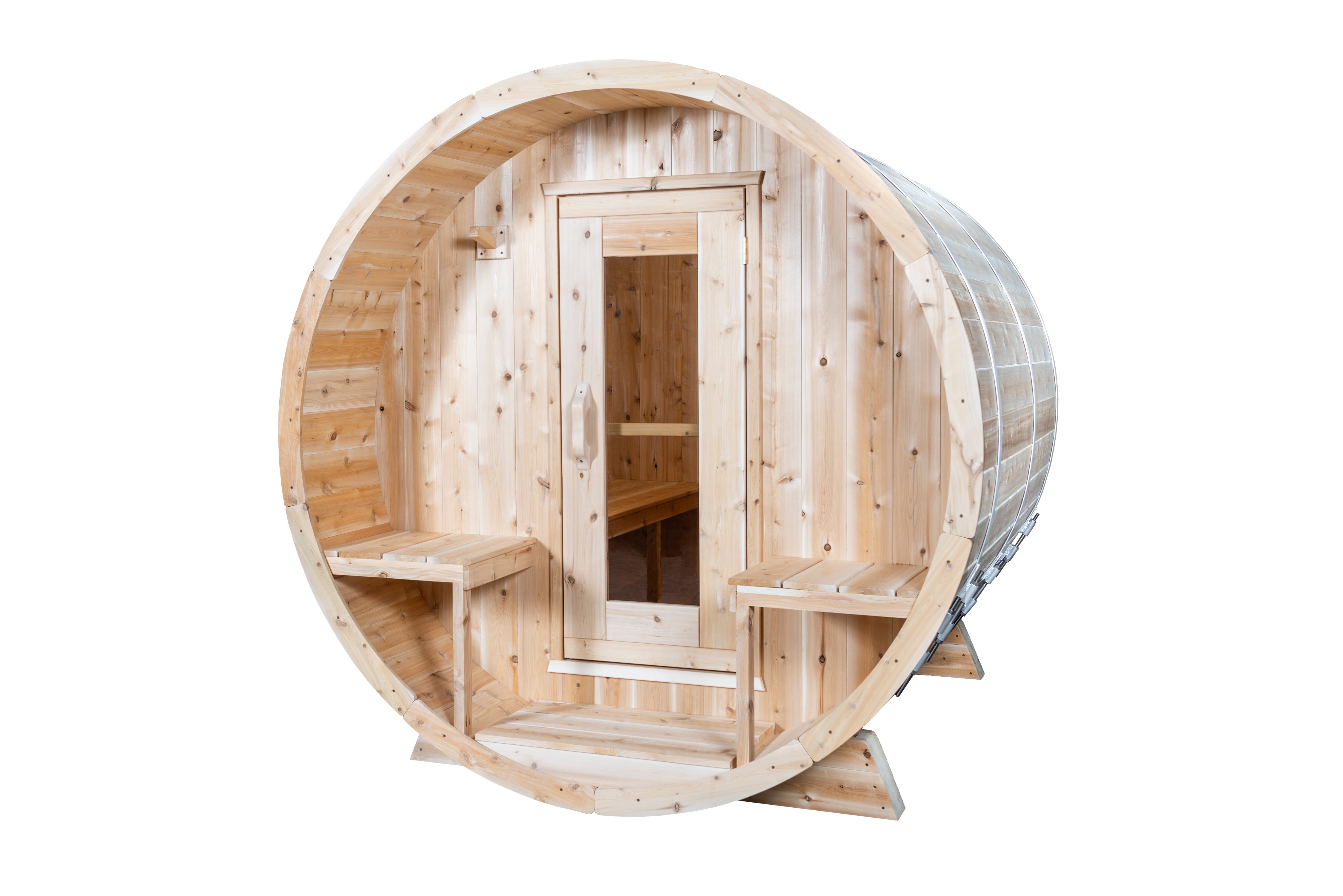 Dundalk Leisurecraft Canadian Timber Serenity 3-4 Person Barrel Sauna - CTC2245W