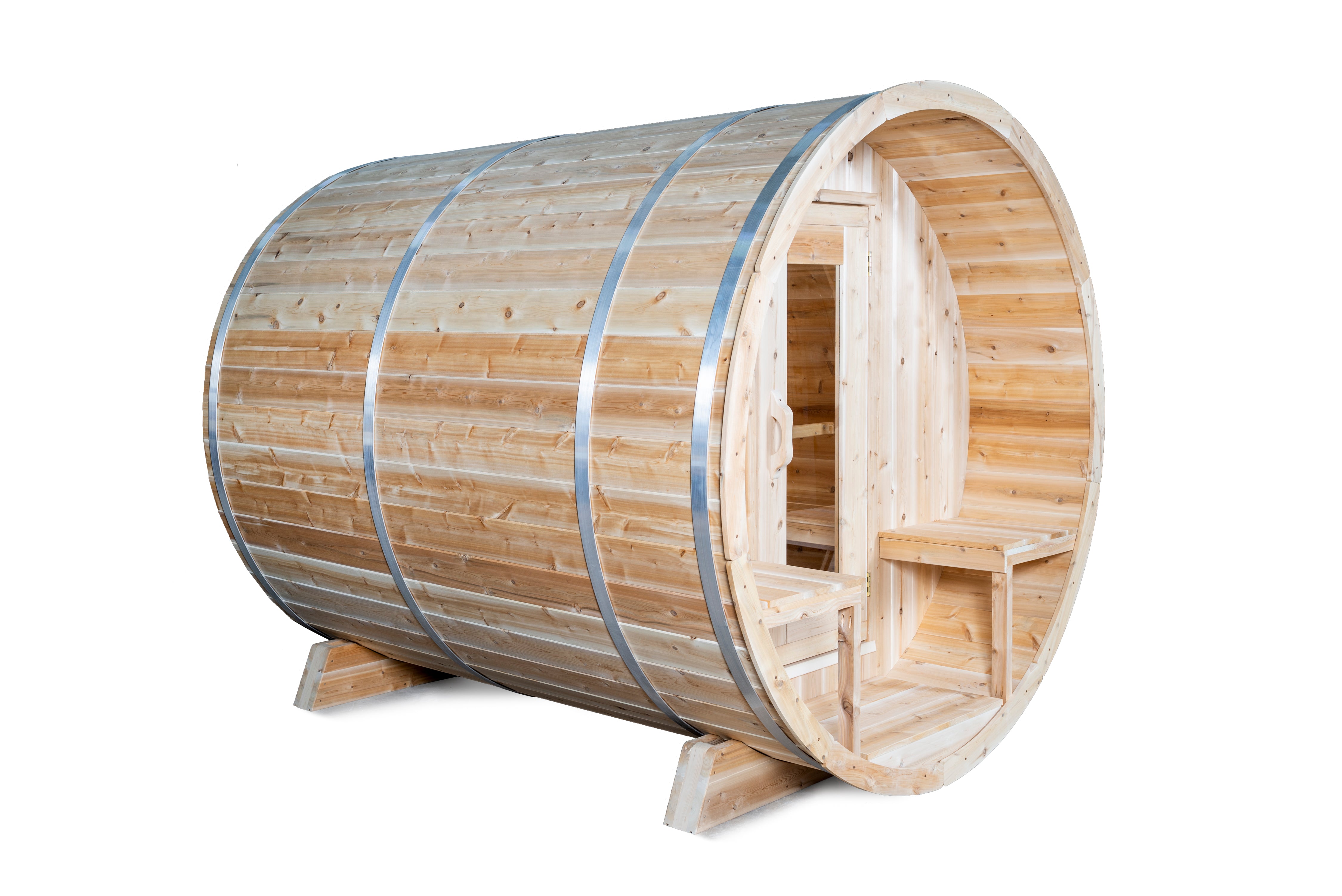 Dundalk Leisurecraft Canadian Timber Serenity 3-4 Person Barrel Sauna - CTC2245W