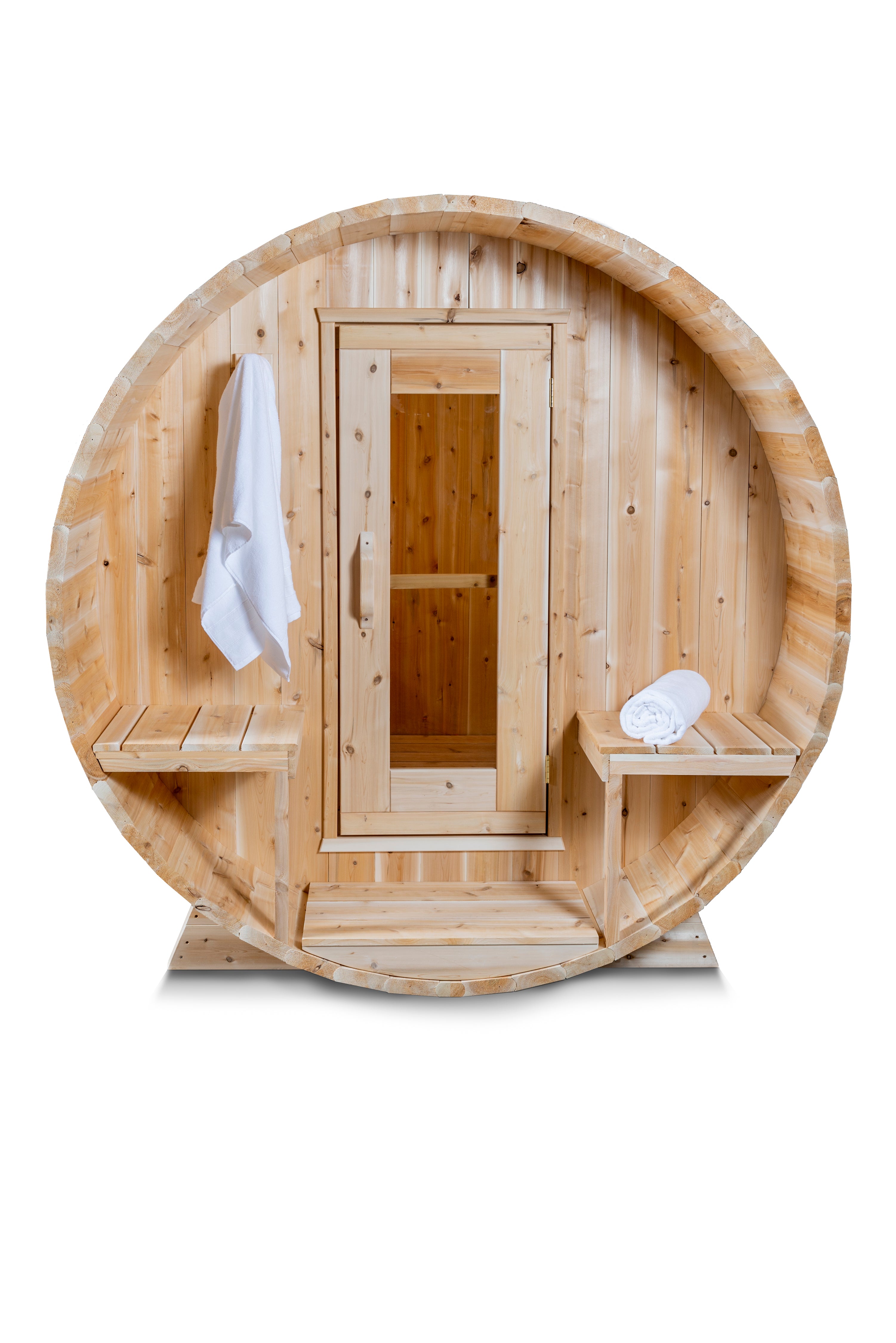 Dundalk Leisurecraft Canadian Timber Serenity 3-4 Person Barrel Sauna - CTC2245W