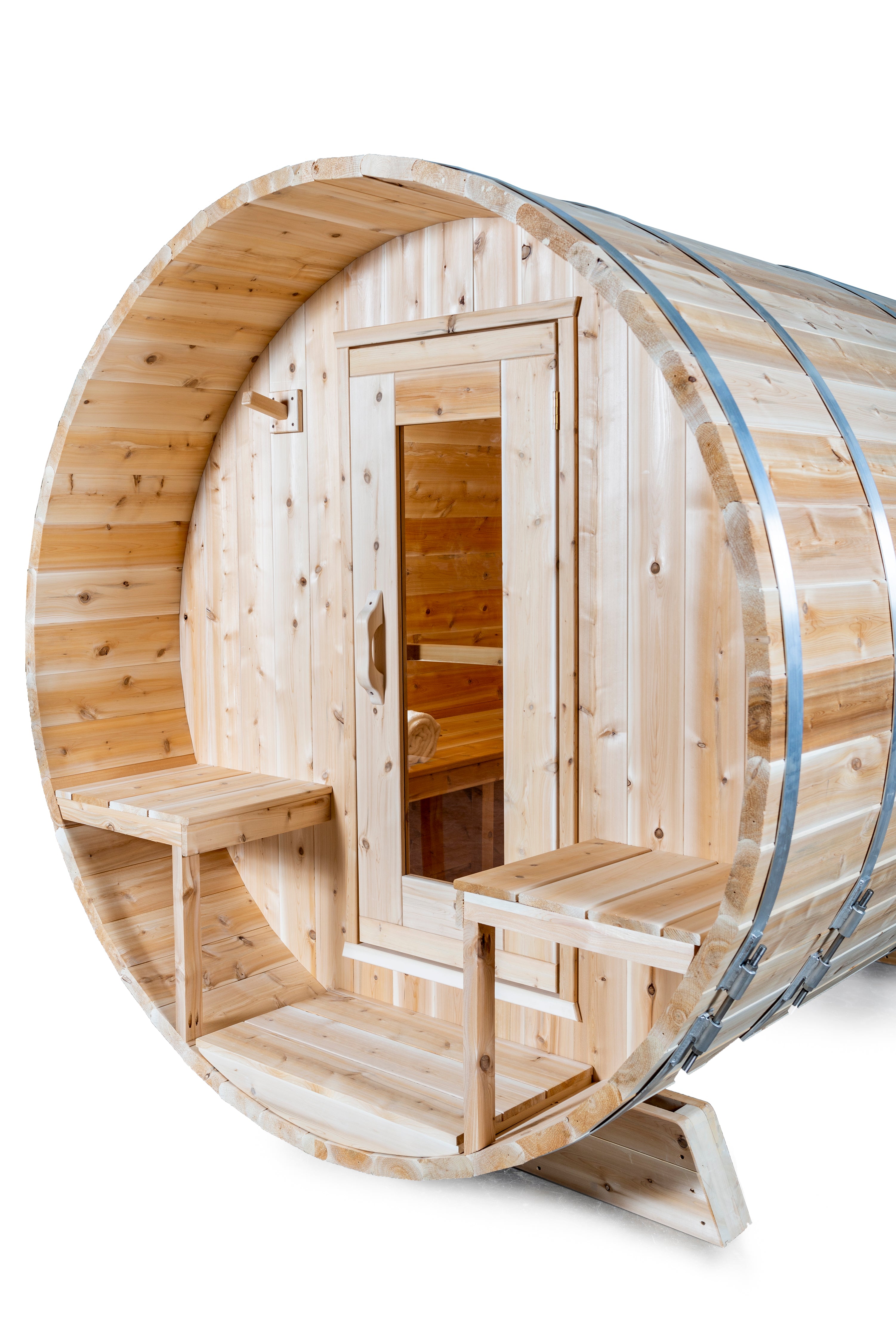 Dundalk Leisurecraft Canadian Timber Serenity 3-4 Person Barrel Sauna - CTC2245W