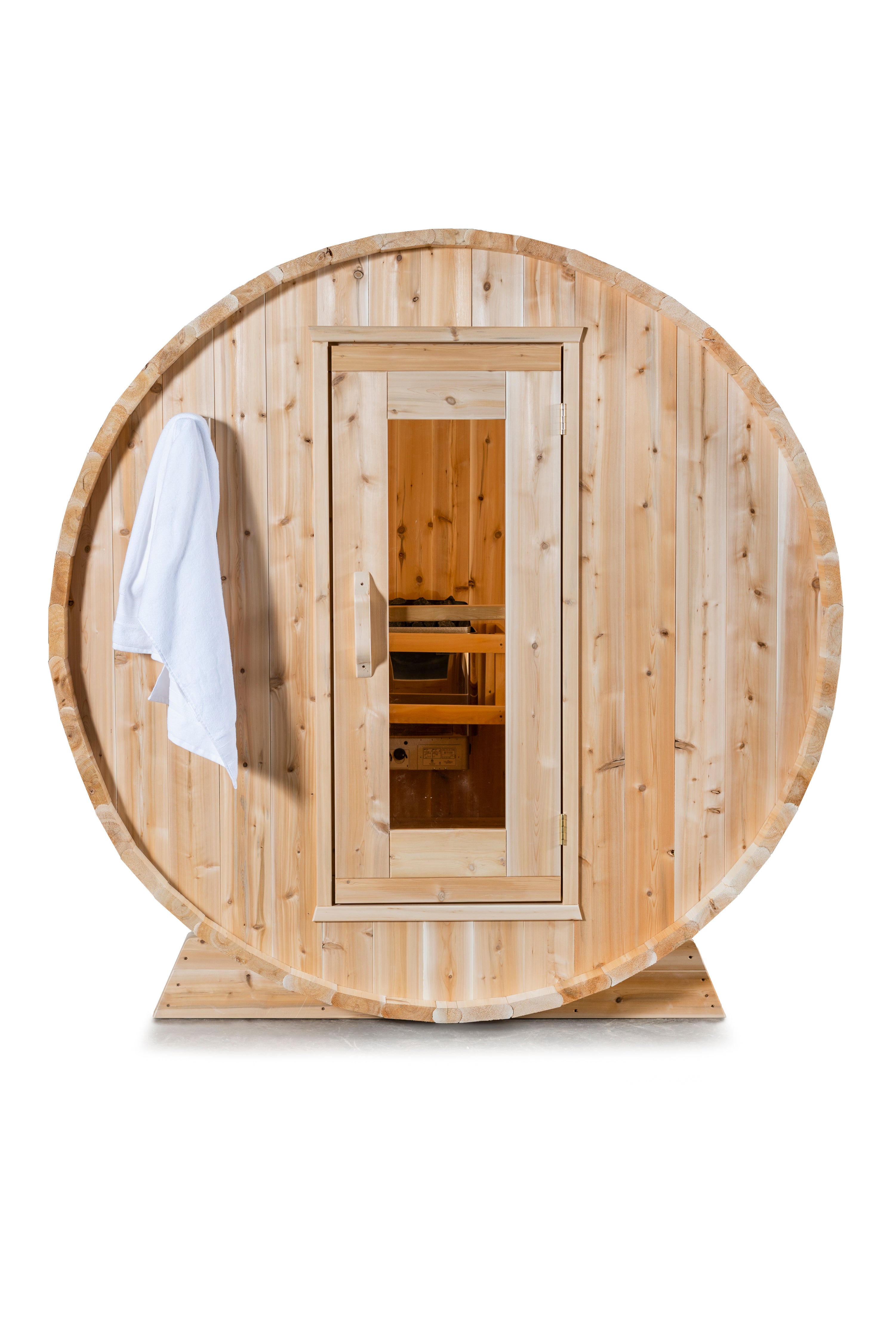 Dundalk Leisurecraft Canadian Timber Harmony 3-4 Person Barrel Sauna – CTC22W