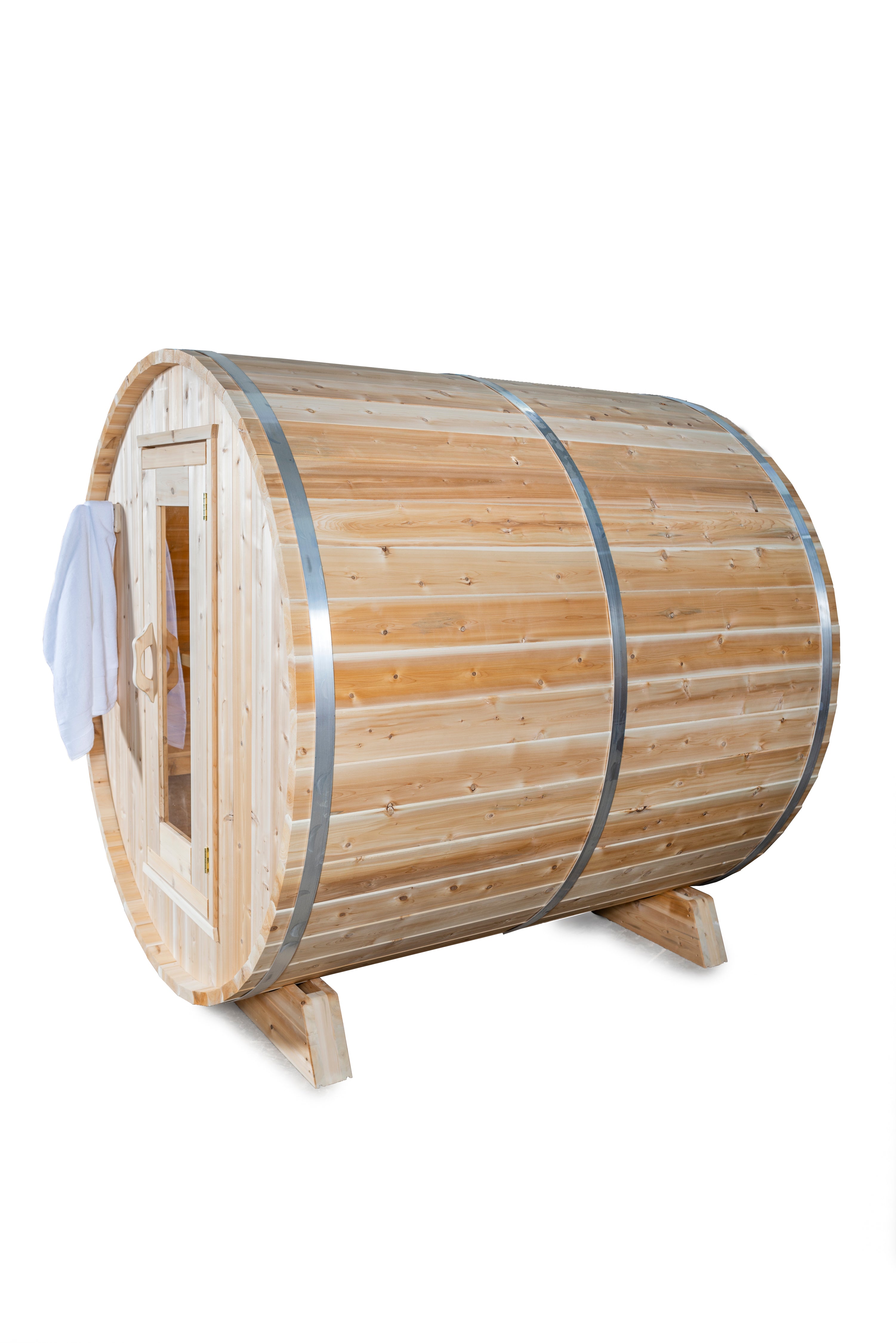 Dundalk Leisurecraft Canadian Timber Harmony 3-4 Person Barrel Sauna – CTC22W