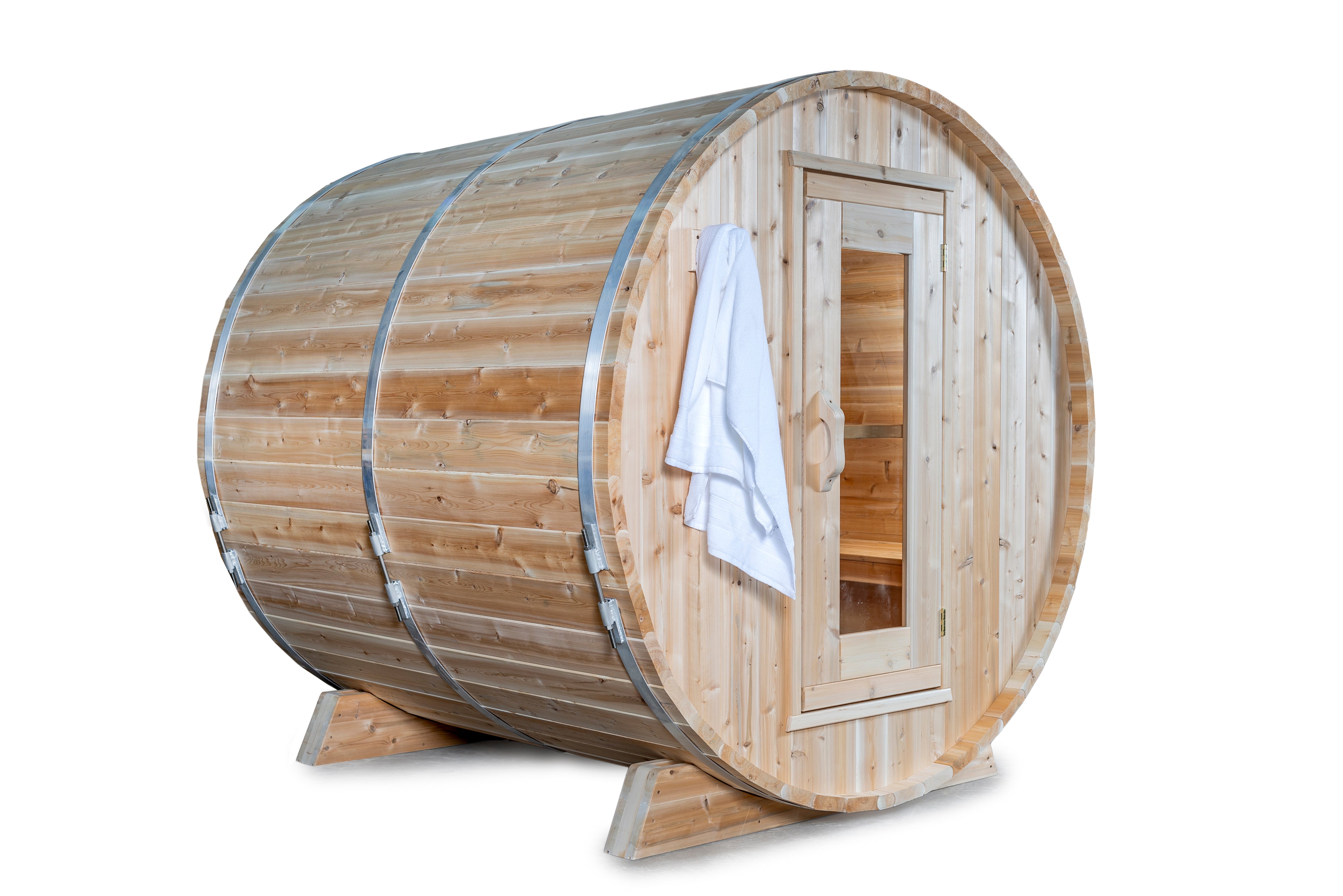 Dundalk Leisurecraft Canadian Timber Harmony 3-4 Person Barrel Sauna – CTC22W