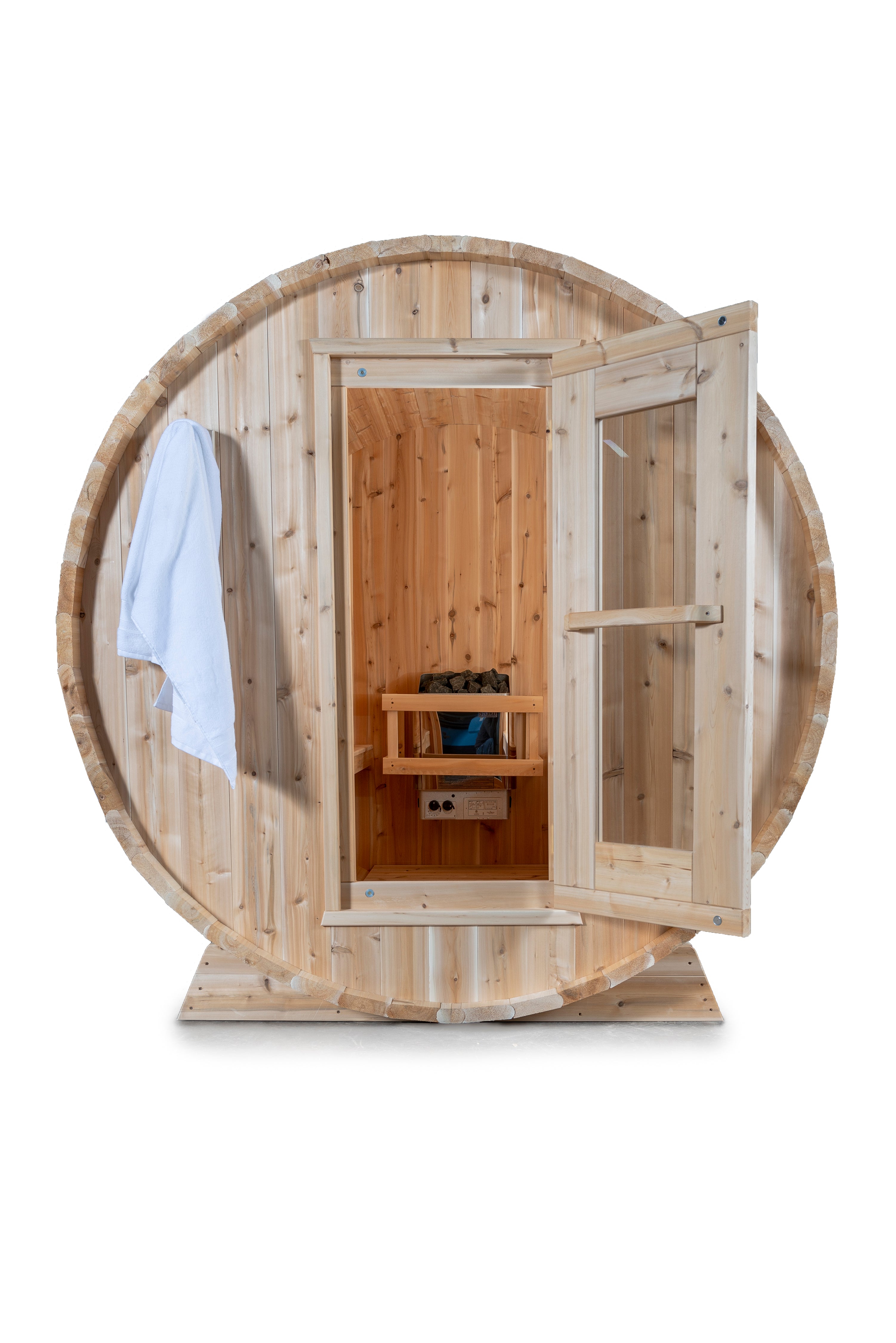 Dundalk Leisurecraft Canadian Timber Harmony 3-4 Person Barrel Sauna – CTC22W