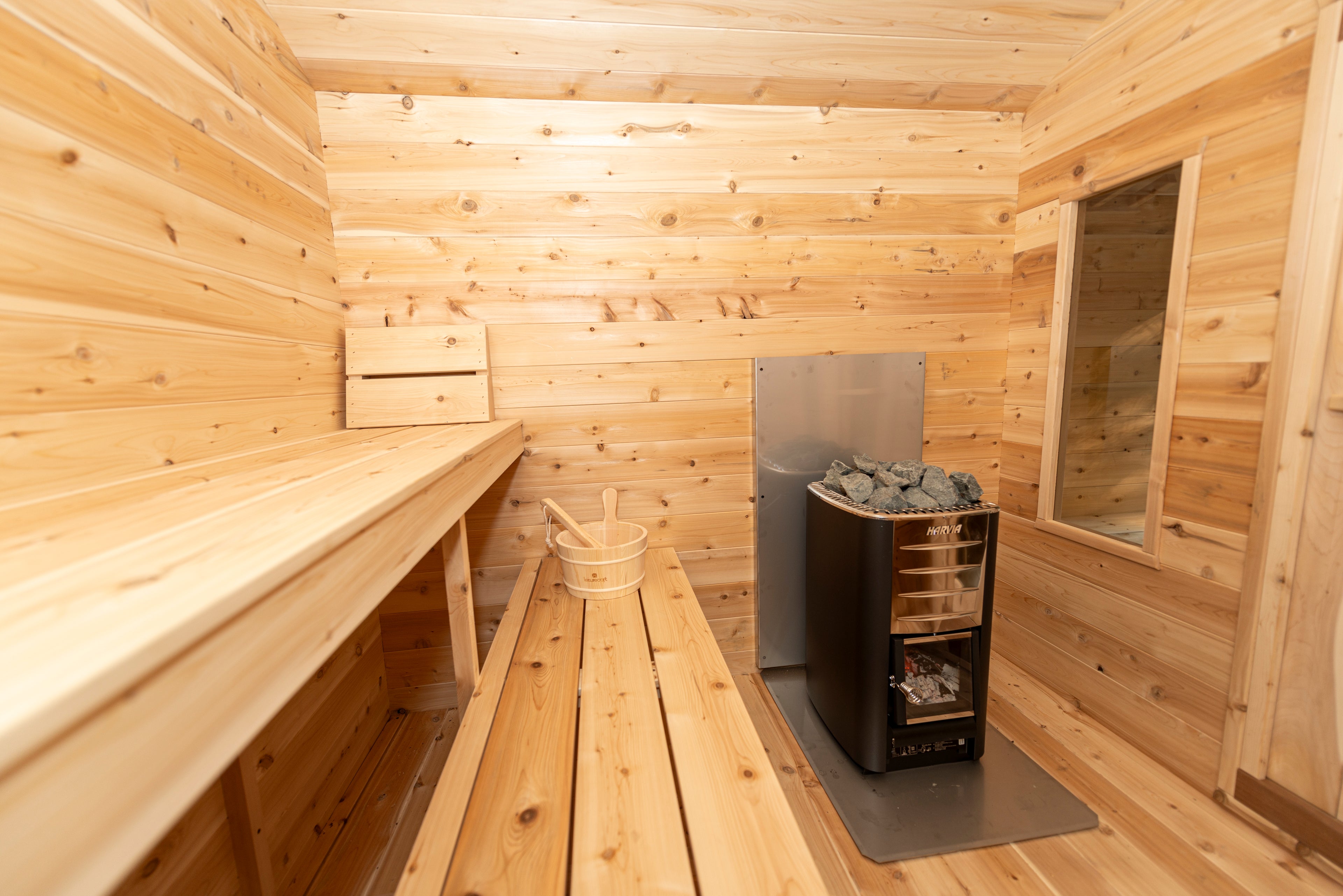 LeisureCraft Canadian Timber Georgian Sauna with Changeroom CTC88CW