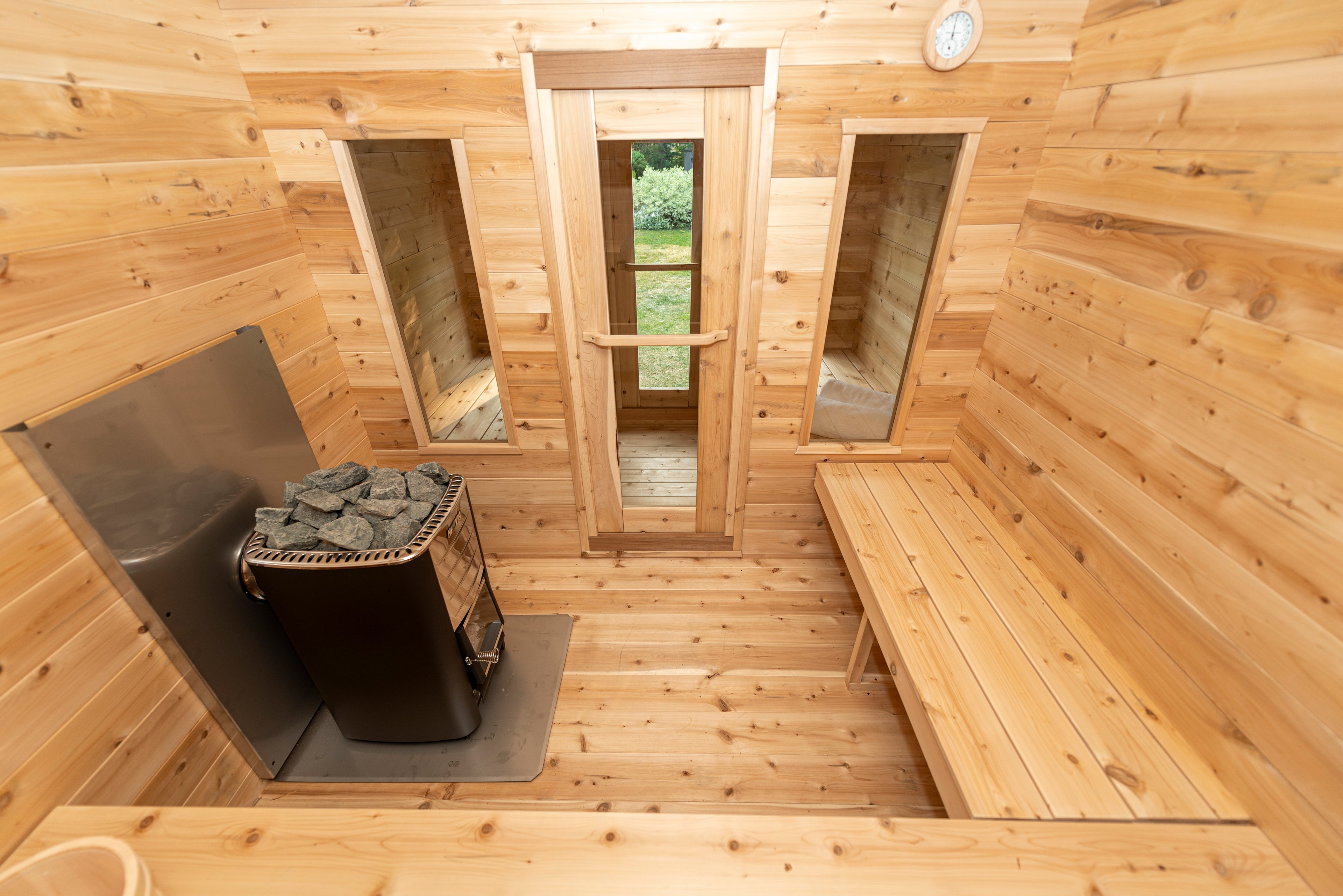 LeisureCraft Canadian Timber Georgian Sauna with Changeroom CTC88CW