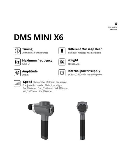 DR. FUJI - DMS MINI X6 Deep Muscle Massager Professional Grade