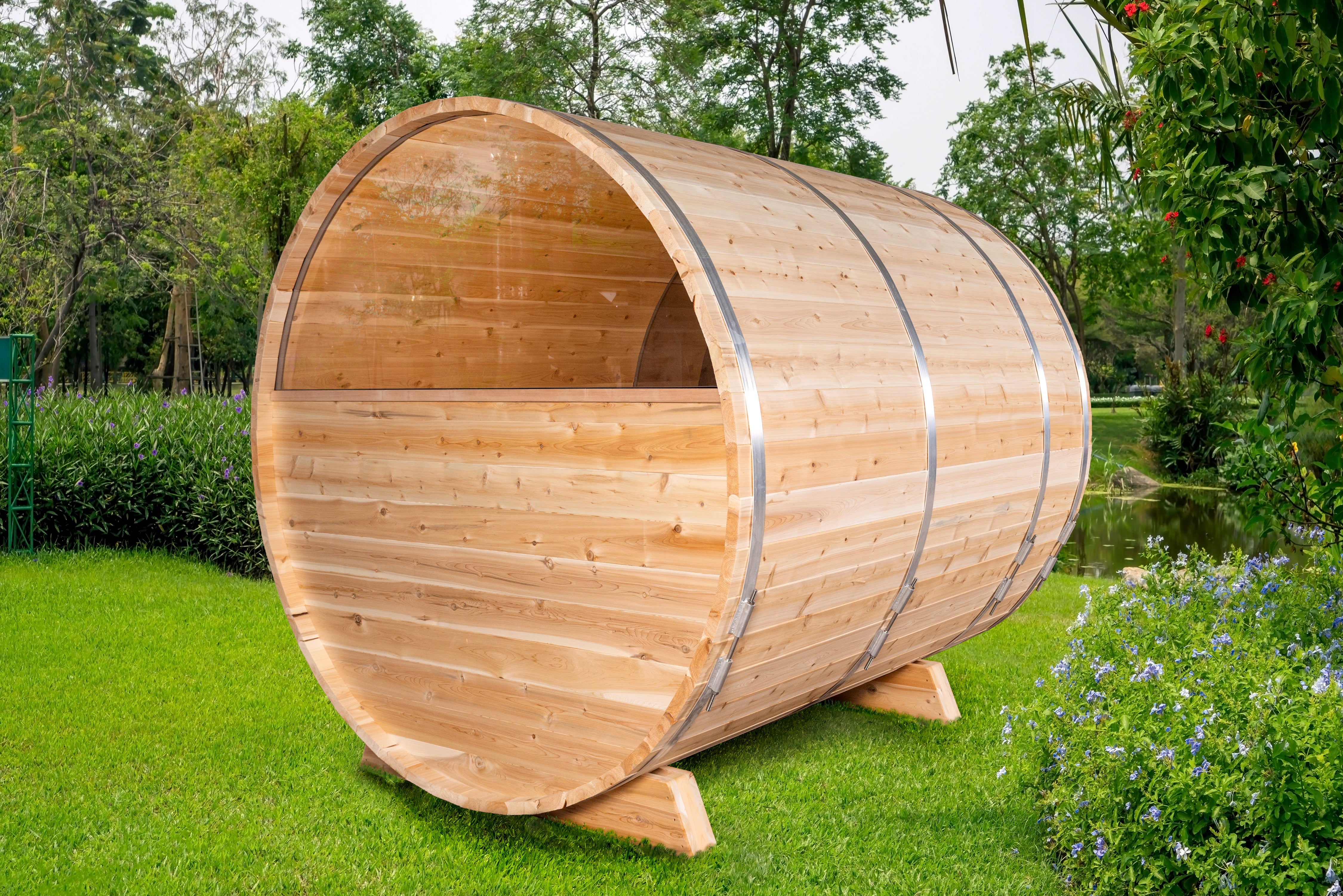 Dundalk Leisurecraft Serenity 3-4 Person Barrel Sauna - CTC2245MP