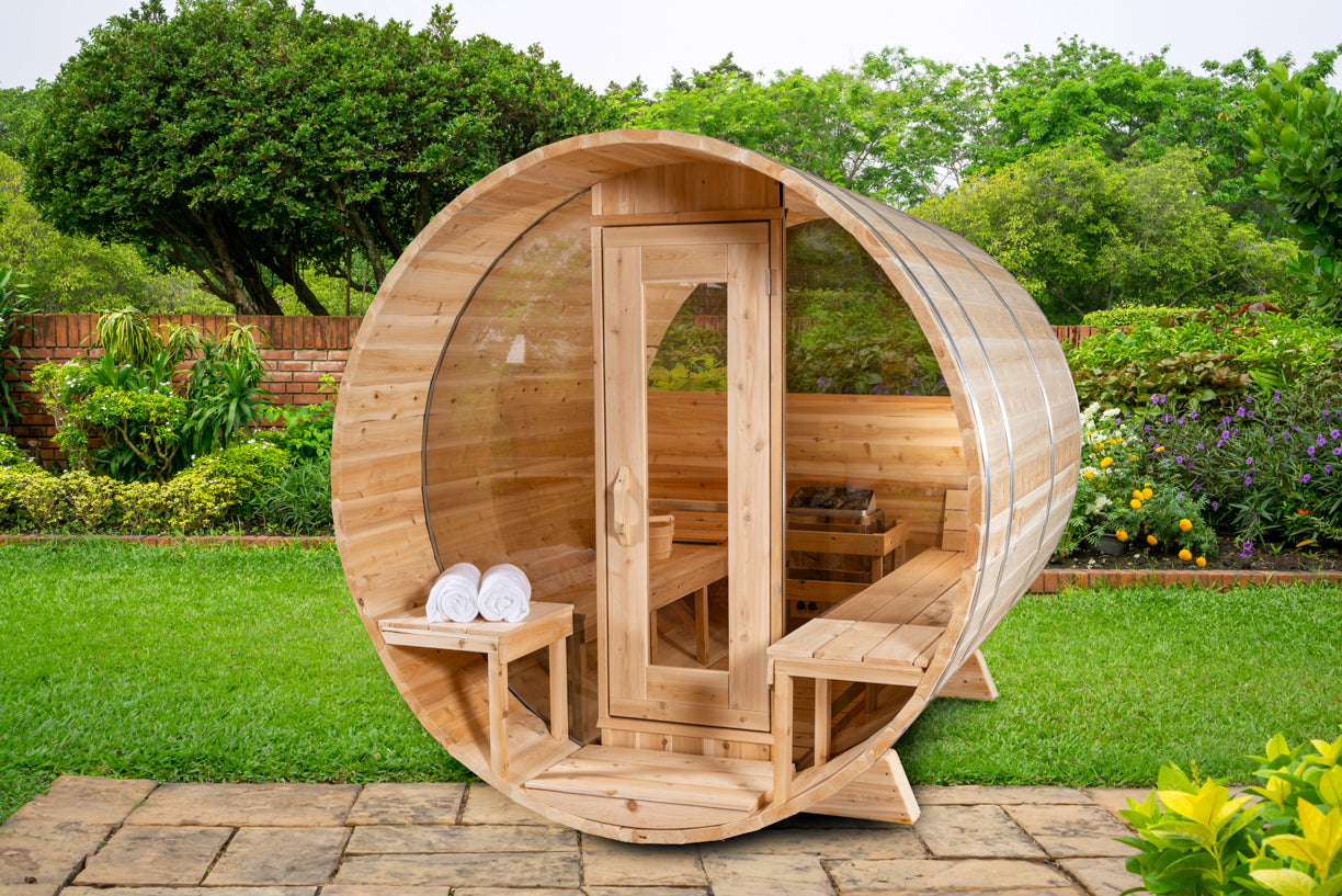 Dundalk Leisurecraft Serenity 3-4 Person Barrel Sauna - CTC2245MP