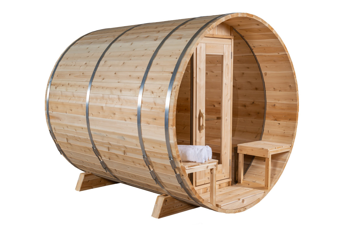 Dundalk Leisurecraft Serenity 3-4 Person Barrel Sauna - CTC2245MP