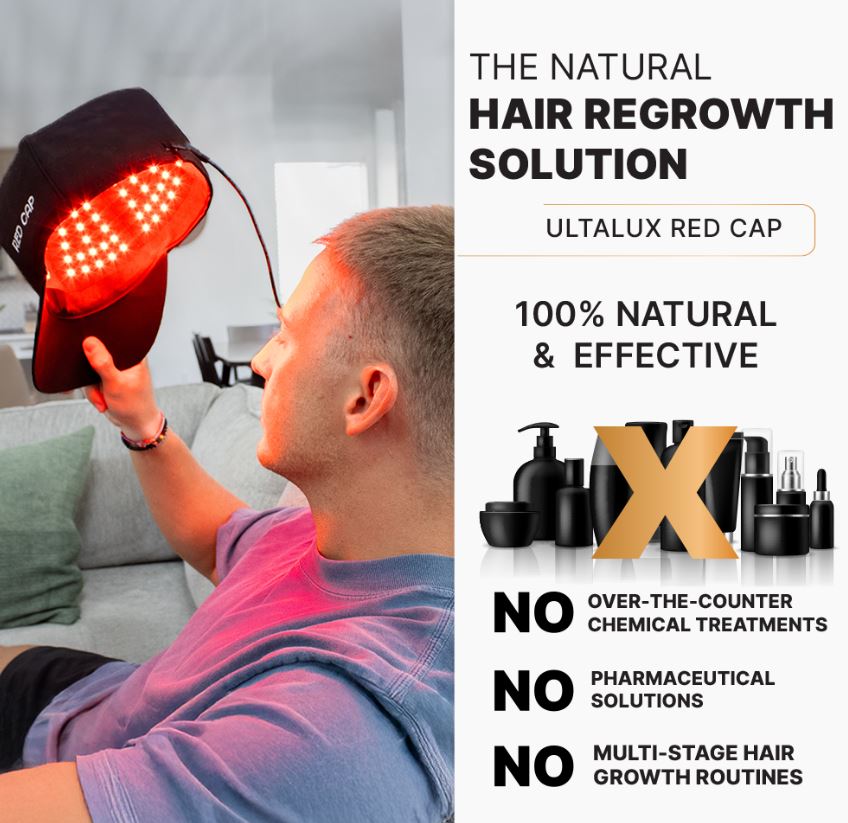 ULTRALUXHEALTH RED CAP - The ultimate Answer to Your Hair Regrowth Needs