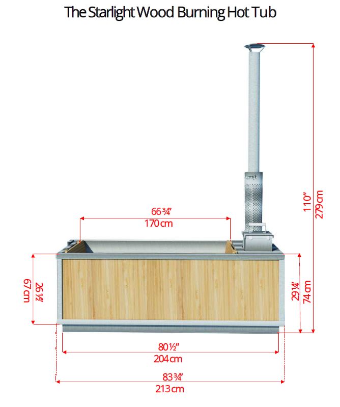 Dundalk LeisureCraft Starlight Wood Burning Hot Tub CT372W