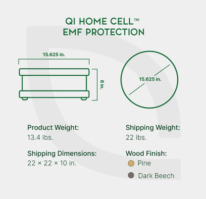 ULTRALUXHEALTH - EMF DEFENSE - Qi-Home Cell  - Reduces EMF Exposure