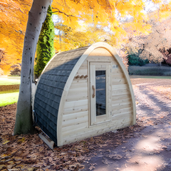 Dundalk LeisureCraft Canadian Timber Mini Pod Sauna (3-4 Person) - CTC77MW