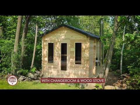 LeisureCraft Canadian Timber Georgian Sauna with Changeroom CTC88CW